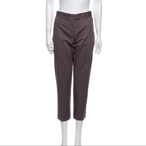Stella McCartney Straight Leg Cuffed Ankle Pants 4